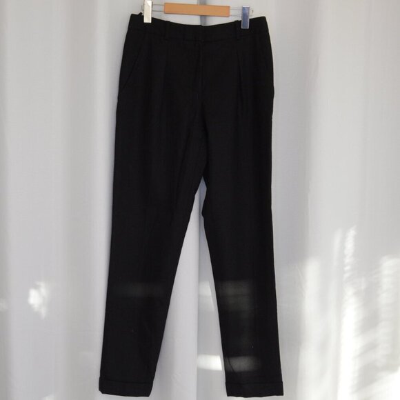 Aritzia Talula Babaton Black Wool Trousers Sz 6 - Picture 2 of 8